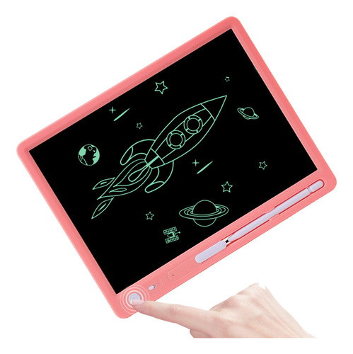 Tableta De Escritura Lcd De 10 Pulgadas, Color Rosa Colorido