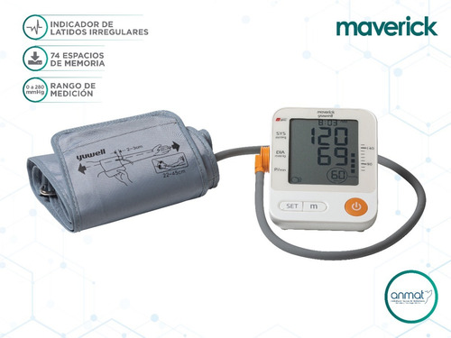 Kit Tensiómetro Digital + Oxímetro Maverick 1 Año Garantía