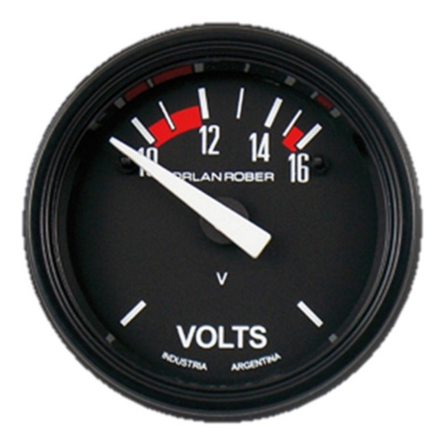 Reloj Voltimetro Electrico A 12v Orlan Rober De 52mm