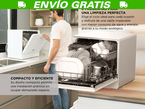 Lavavajillas Philco 94phlj05b 5 Cubiertos Pantalla Led