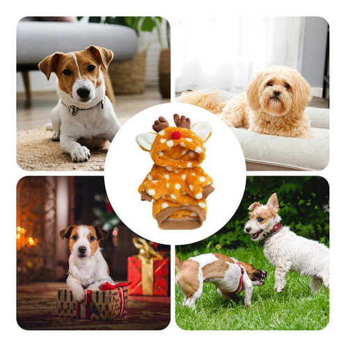 Disfraz De Reno Navideño Para Perros Ropa De Alce Navideño P