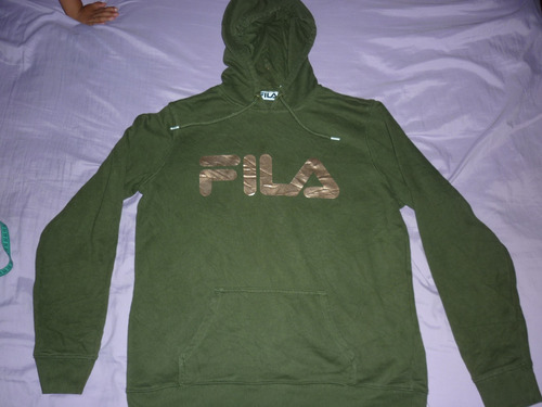 E Buzo Dama Hoodie Fila Verde Talle Xl Art 92833