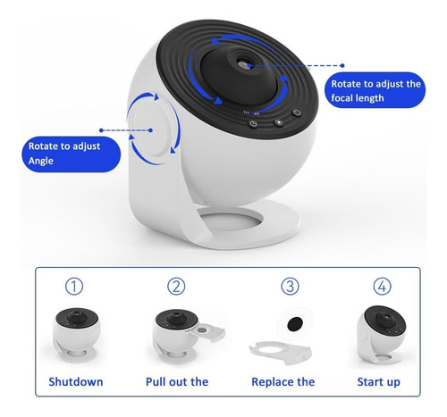 Proyector De Estrellas Con Rotación Automática De 360 Grados