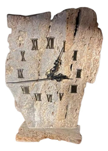 Reloj De Mesa De Travertino