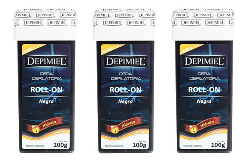 Depimiel Kit X3 Cera Depilatoria Roll On Descartable X 100gr