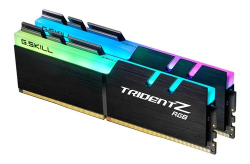 Memoria RAM Trident Z RGB color negro 32GB 2 G.Skill F4-4000C19D-32GTZR