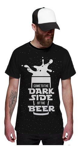 Camiseta Star Wars Dark Sider Of Beer Lado Escuro Da Cerveja