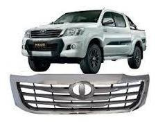 Parrilla Frontal Cromada Para Toyota Hilux De 2012 A 2015