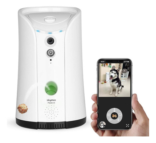 Skymee Dispensador De Golosinas De La Cámara Para Perros, Cá