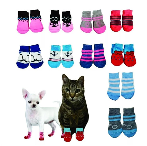 Medias Calcetines Para Mascotas Antideslizantes Talla S M L