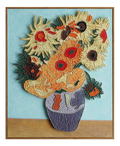 String Art Kit 52x62cm Sunflower Nail Winding Drawing Bag
