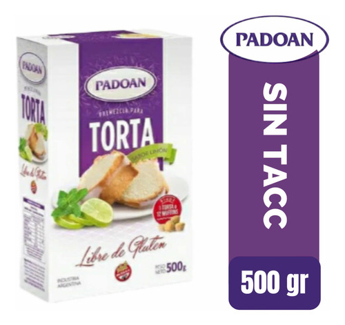 Premezcla Para Torta De Vainilla Sin Tacc Padoan X 400 Grs