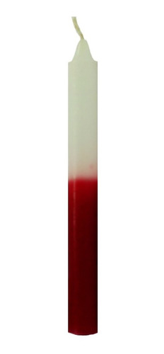 Vela Quilo Palito Branco E Vermelho 1 Kg 28 Velas Coloridas