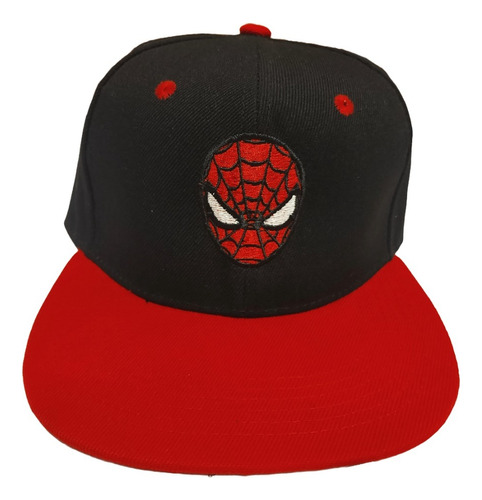 Gorro Jockey Spiderman Ajustable Snapback Logo Bordado