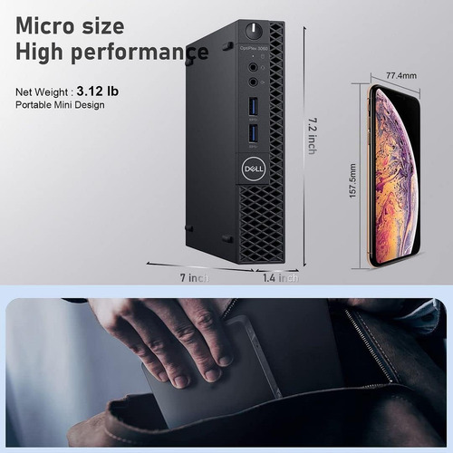 Mini Cpu Completo Dell Micro I5 8va 8gb 256ssd 8th 22 PuLG (Reacondicionado)