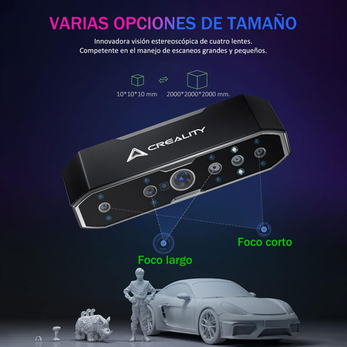 Creality Cr-scan Otter Escáner 3d Para Impresión 3d, Negro