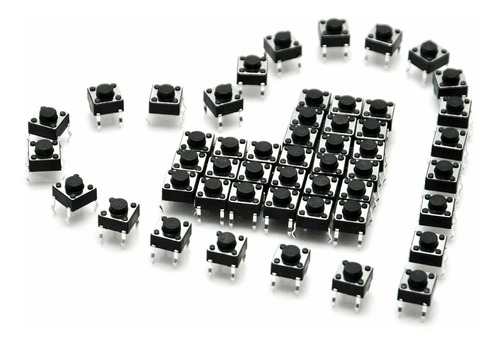 Gikfun 6 x 6 x 5 mm Tacto Interruptor Pulsador Pcb Para Ardu