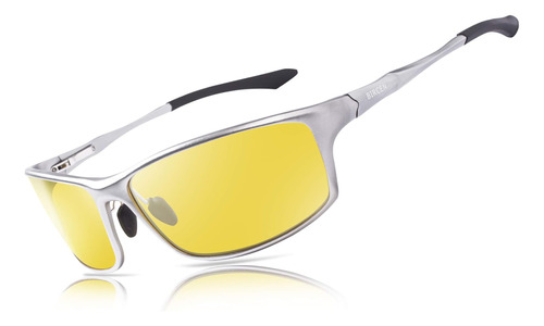 Gafas Bircen Vision Para Conducir, Hd Anti Glare Al-mg Frame