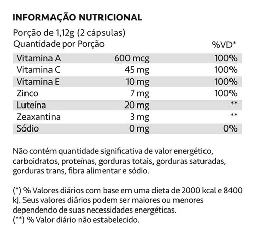 Kit 04 Luteimax Luteina E Zeaxantina 60 Caps Loja Maxinutri Sabor Sem Sabor