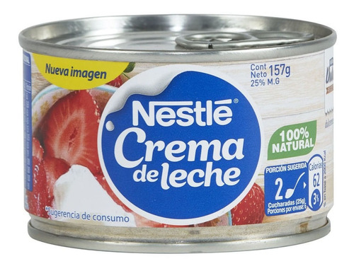 Crema De Leche Nestlé Lata Abre Fácil 157 G