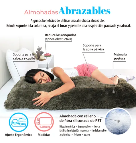 Almohada abrazable larga hotsell