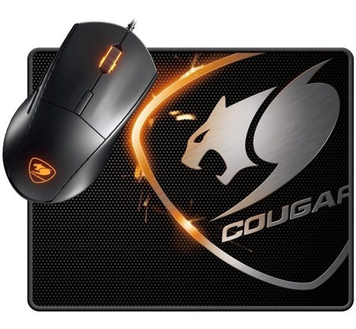 Mouse Gamer Cougar Minos Xc 4000 Dpi + Pad Speed Xc Black