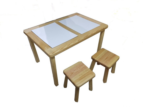 Juego De Mesa Niños Montesori Ingeniacrea+2bancos+accesorios