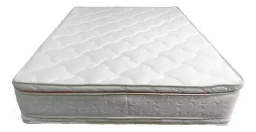 Colchón Pillowtop Alta Firmeza 140x190x30cm Forro Jacquard