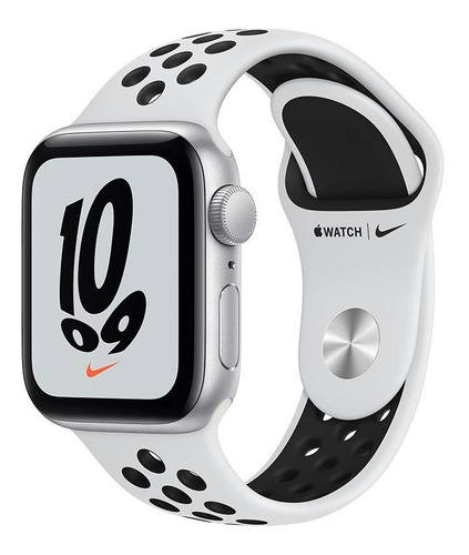Apple Watch Nike SE (GPS, 40mm) - Correa deportiva Nike Gris/Negro