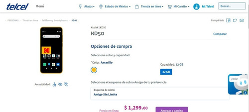 Kodak Seren Kd50 32 Gb Negro/amarillo (Usado)