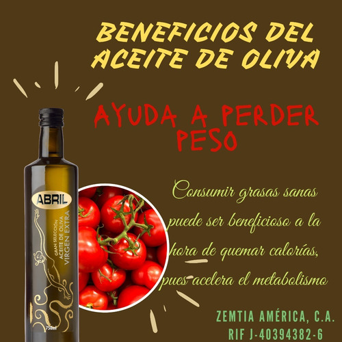 Caja De Aceite De Oliva Extra Virgen - Abril
