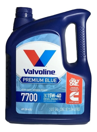 Aceite Valvoline 15w40 Premium Blue 7700 X Gl-3.78lt