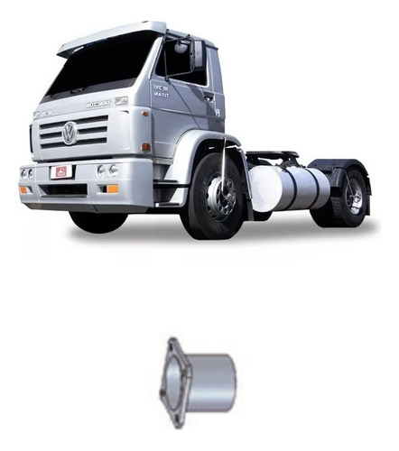 Tubo Intermediário Escapamento Vw Titan 18.310 Tractor 4''
