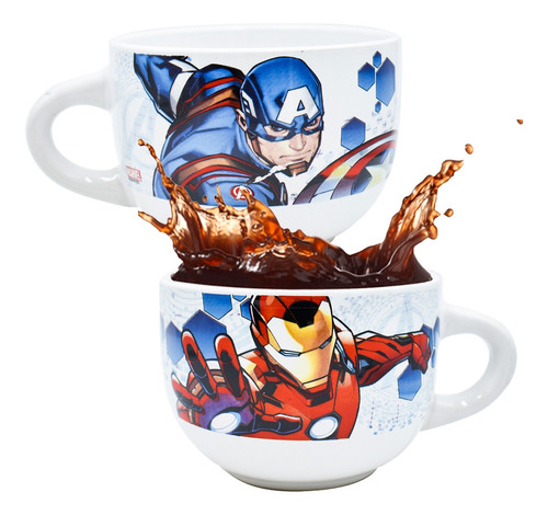 Taza Disney Marvel Avengers Vengadores Ceramica Jumbo 820ml