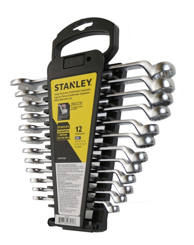 Imagen 1 de 9 de Juego Llaves Combinadas Stanley Milimétricas 12 Pz Stmt97569