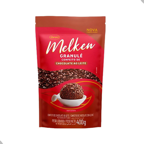 Confeito De Chocolate Ao Leite  400 G  Granulé Melken Harald