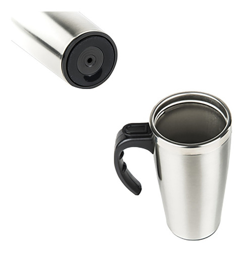 Imagen 2 de 10 de Termo De Acero Inoxidable Antiderramable Cap 400ml