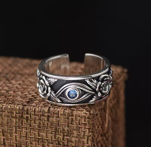 Anillo Para Hombre Ojo De Horus Dios Protección Vintage Vintage Unitalla