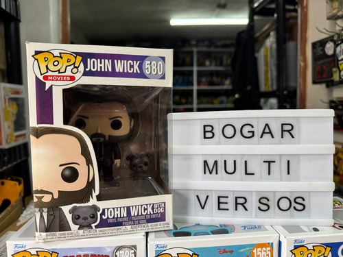 Funko Pop Cine John Wick With Dog #580 (Usado)