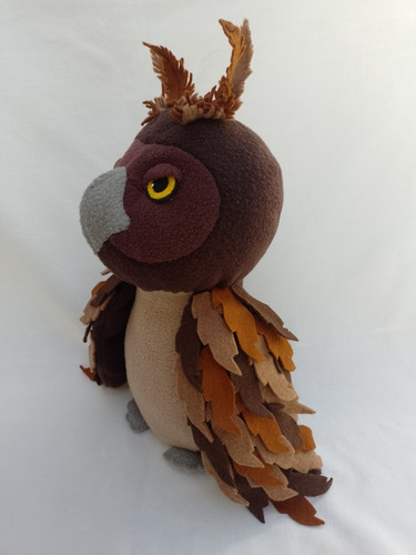 Ñacurutú Búho Lechuza Peluche Animalito Autóctono De Uruguay