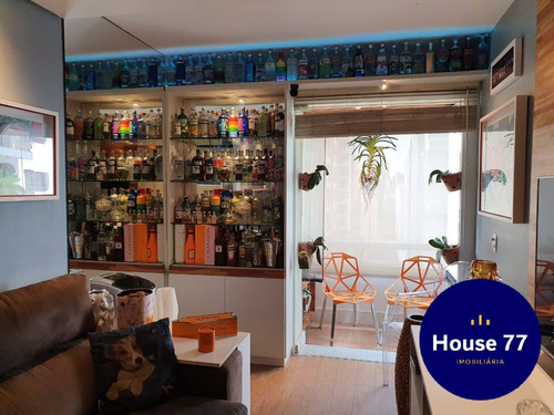 Imagem 2 de 15 de Apartamento A Venda Em Moema Com 1 Dormitório Mobiliado - 62030481 - 62030481