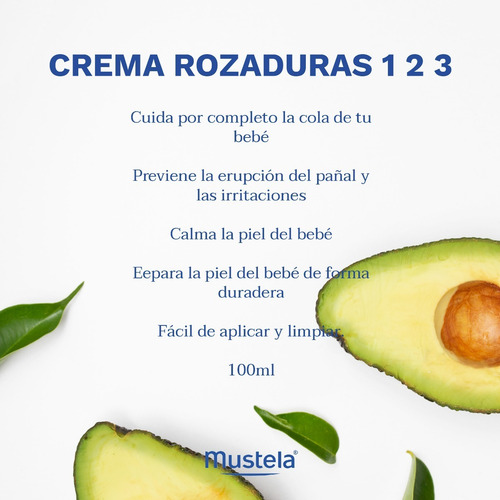 Imagen 3 de 4 de Mustela Crema Rozaduras 100 Ml