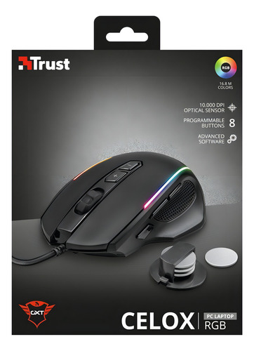 Gxt 165 Celox Rgb Mouse Gamer Trust 23092