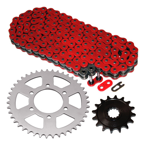 Caltric Red O-ring Transmision Cadena Piñon Kit Para Zx-6r