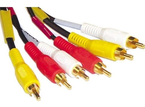 Cable Audio Y Video Rca 3x3 Blindado 7.5 Mt M5872