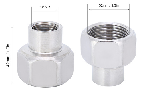 Conector Roscado De 1/2 Pulgada Npt Hembra A 1 Pulgada