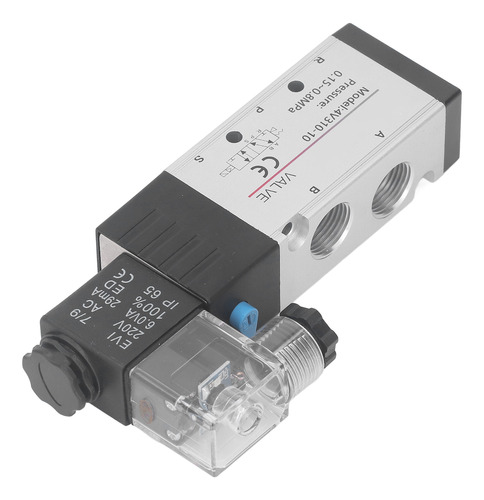 Electroválvula De Aire De 5 Vías Neumática Eléctrica De 2 Po