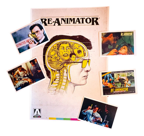 Poster -re-animator  48x33 Cms+ 5 Postcards De 10x15 Cms