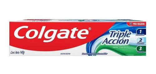 Pasta Dental Colgate Triple Acción Original En Crema 140 grs