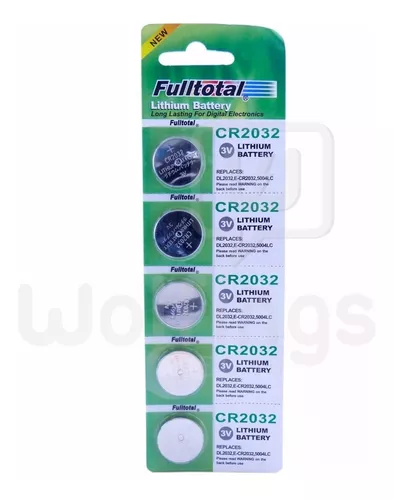 5 Pilas Boton Blister Baterías Litio Reloj Bascula Cr2032